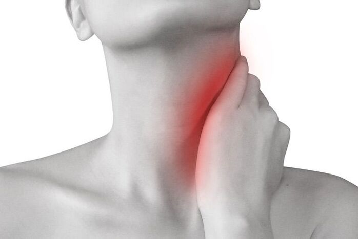 inflammation of the lymph nodes as a cause of neck pain