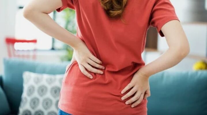 Pain in the lower back of the back